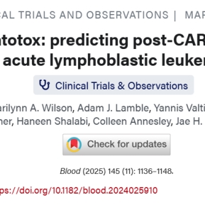 Blood丨ALL-Hematotox模型：预测B-ALL患者CAR-T治疗后血液学毒性'